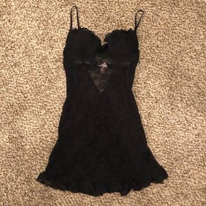 Black Lace Babydoll Nighty